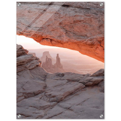 Reproduction de Moab - art mural paysage du désert Canyon - Utah Red Rocks, affiche sur toile - œuvre d'art inspirée du parc national des Arches - voyage, décoration naturelle - décoration murale rustique du sud-ouest - reproduction d'art moderne