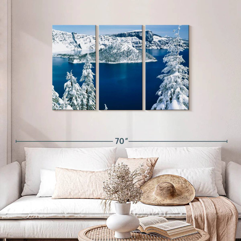 Alvord Frozen Crater Lake, H 28 po x l 45 po