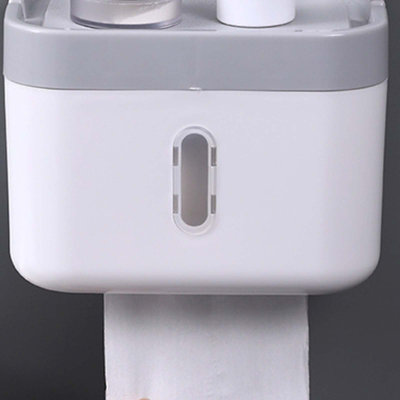 Bath TowelsWall-mounted Paper Towel Box Household No-punch Paper Roll Bathroom Wall-mounted Washcloth Extraction Box Paper Rollers