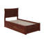 Lit plateforme en bois massif avec pied de lit et tiroirs Flagg-366803391-366803385