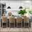 Cane Back Counter Stool
