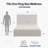 Tall Headboard Upholstered Bed / 52" High Headboard / Elegant Simplicity / No Box Spring Needed / Easy Assembly / King / Textured Ivory Canvas-594419339-594419337