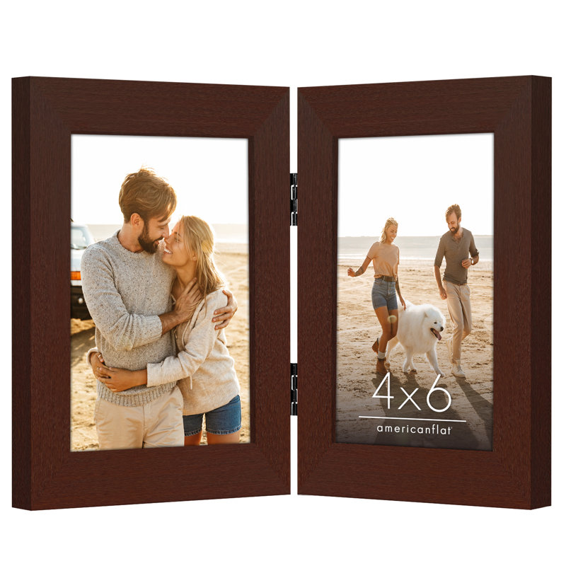 Cadre photo à charnières 4 x 6 avec verre incassable Americanflat, L 4 po x H 6 po