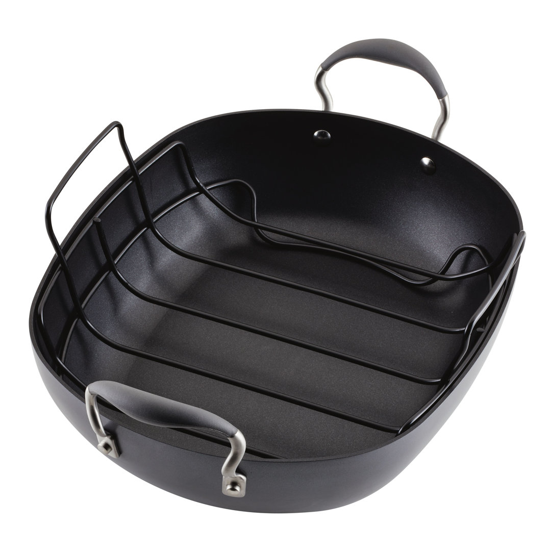 Anolon Advanced Hard Anodized Nonstick Roaster / Roasting Pan with Rack Anolon