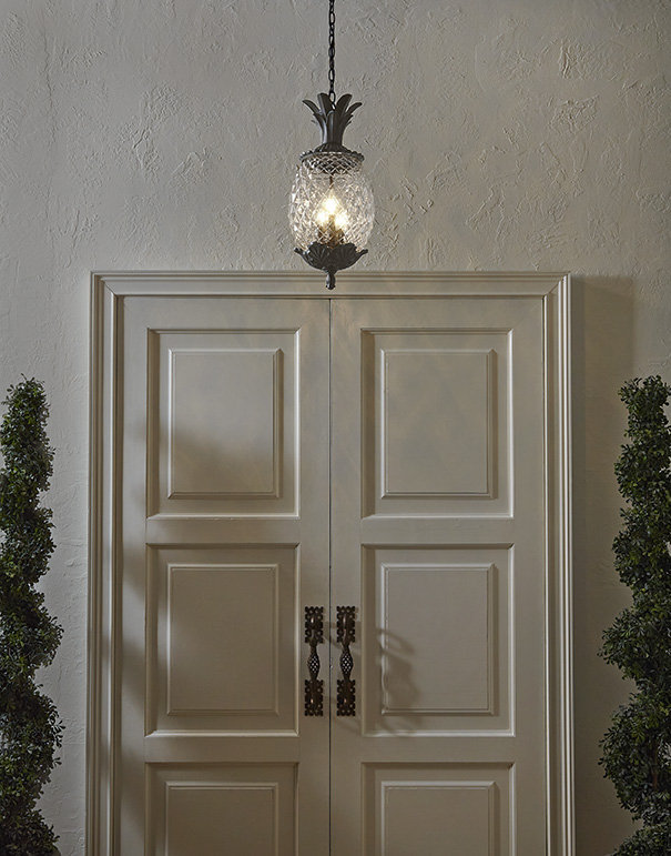 Arlesey 3 - Light Outdoor Pendant, Black Coral