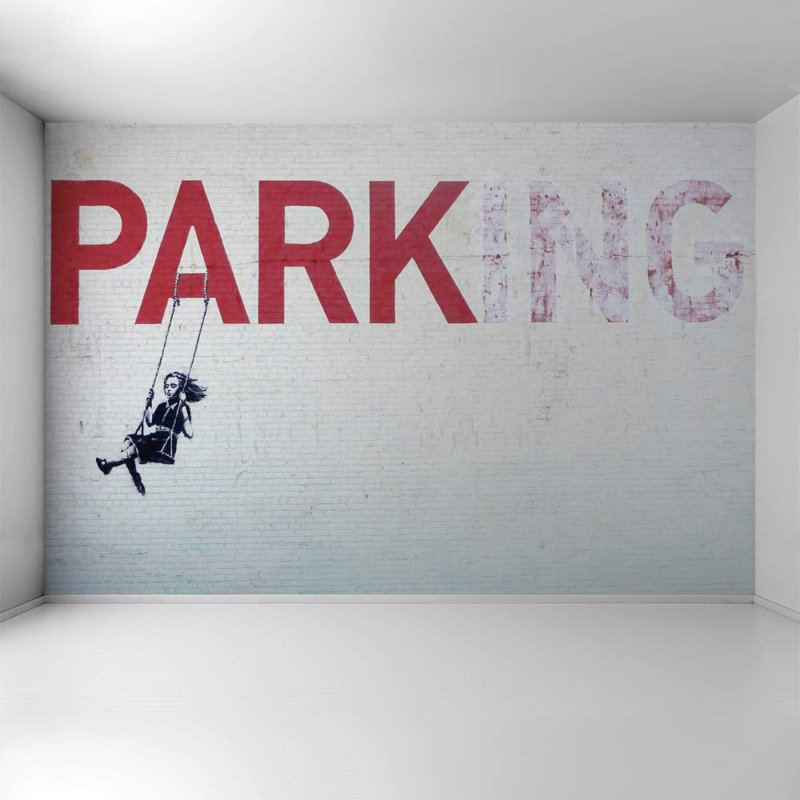 Vibrant Graffi Street Paint Peel & Stick Abstract Border, 100" L x 144" W