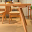 Ensemble de salle à manger rectangulaire de 31,5 po de largeur A Combinaison de bancs épais et de chaises-100720110
