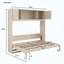 Grand lit escamotable avec armoires de rangement-650453113-650453115