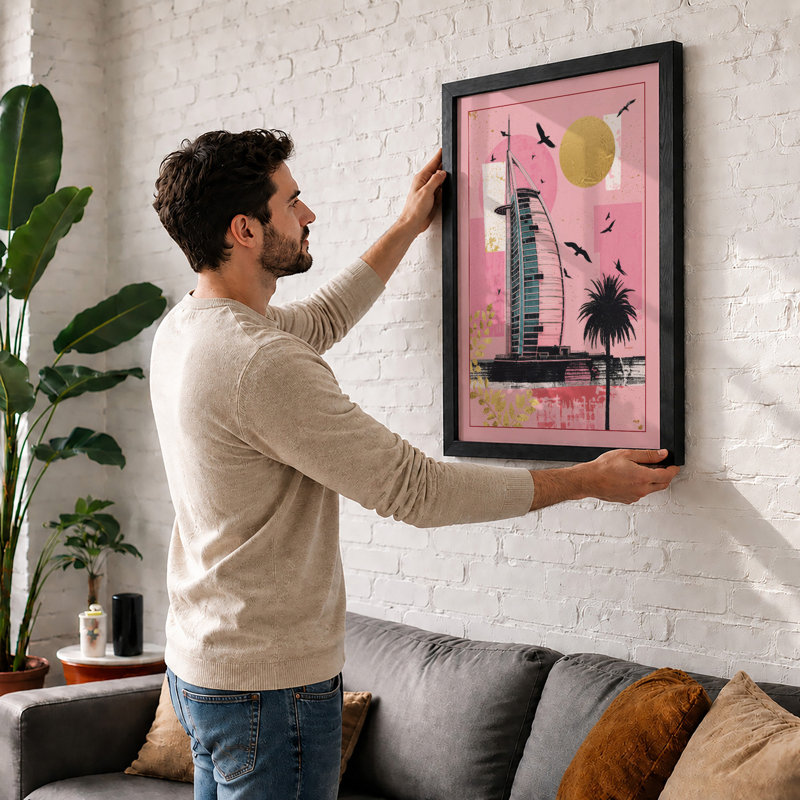 Urban Waterfront Dream Modern - Framed Print, Unframed, A1 - 84.1 x 59.4 cm