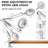 Led Magnifying Lamp With Clamp, 3 Color Modes And 10 Brightness Levels-694676050