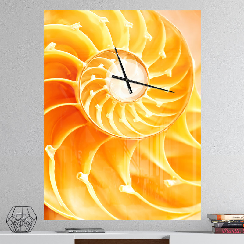 Horloge murale surdimensionnée nautilus, Très grand