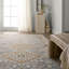 Tapis bleu / brun fait à la main Murphie-1302023847