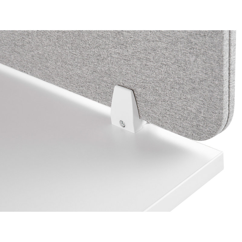 Desk Screen WALLY 120 x 40 cm Light Grey