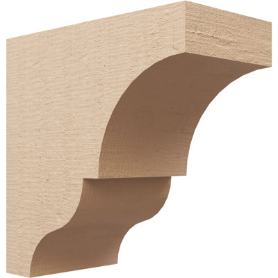 Bois de cèdre brut Asheboro, grain de bois TimberThane Corbel, apprêté brun clair