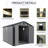 8X10 FT Plastic Outdoor Storage Shed - Lockable Resin Tool Shed With Window & Floor-123794634