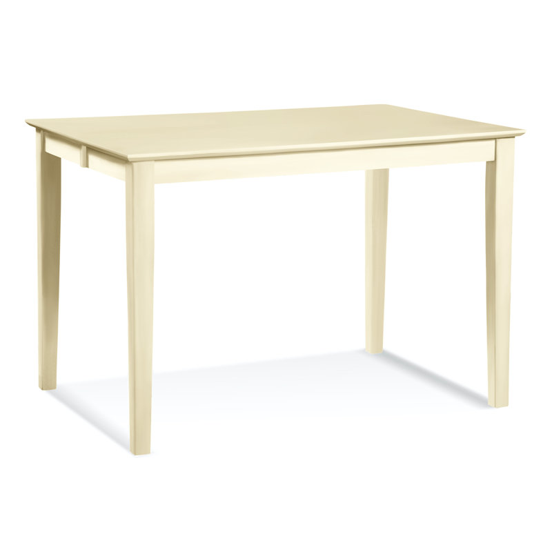 Hues Solid Wood Dining Table, Bisque