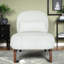 Chaises d'appoint confortables, chaises sans accoudoirs modernes en tissu et en bois pour la maison