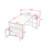 Extendable Kitchen Cart with Folding Top, Dining Table, Built-In Power Outlet and Locking Casters-1086563964