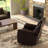 Global Home Swivel Glider Recliner With Manual Footrest-1358631393