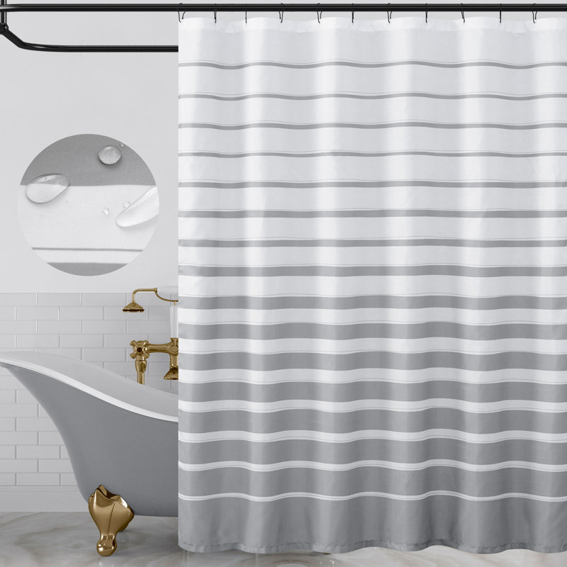 Rideau de douche imperméable Modern, Gris