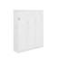 Lit escamotable double avec tablettes