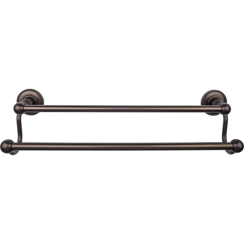 Edwardian Bath Double 20 1/2" Wall Mounted  Towel Bar, Oiled Rubbed Bronze