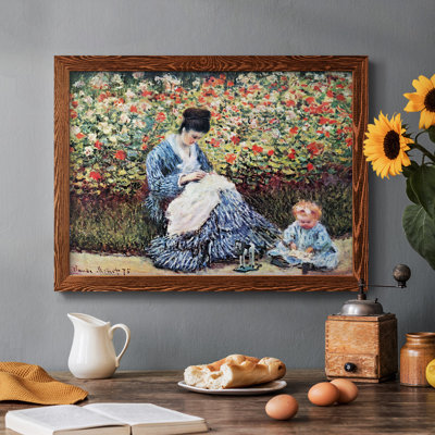 Madame Monet et son enfant par Monet
