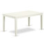 Ensemble de meubles de salle à manger 7 pièces comprenant une table de salle à manger rectangulaire et 6 chaises Parson rembourrées en tissu beige clair, 36 x 60 pouces, blanc lin-1147849140-1097701232-1097701235
