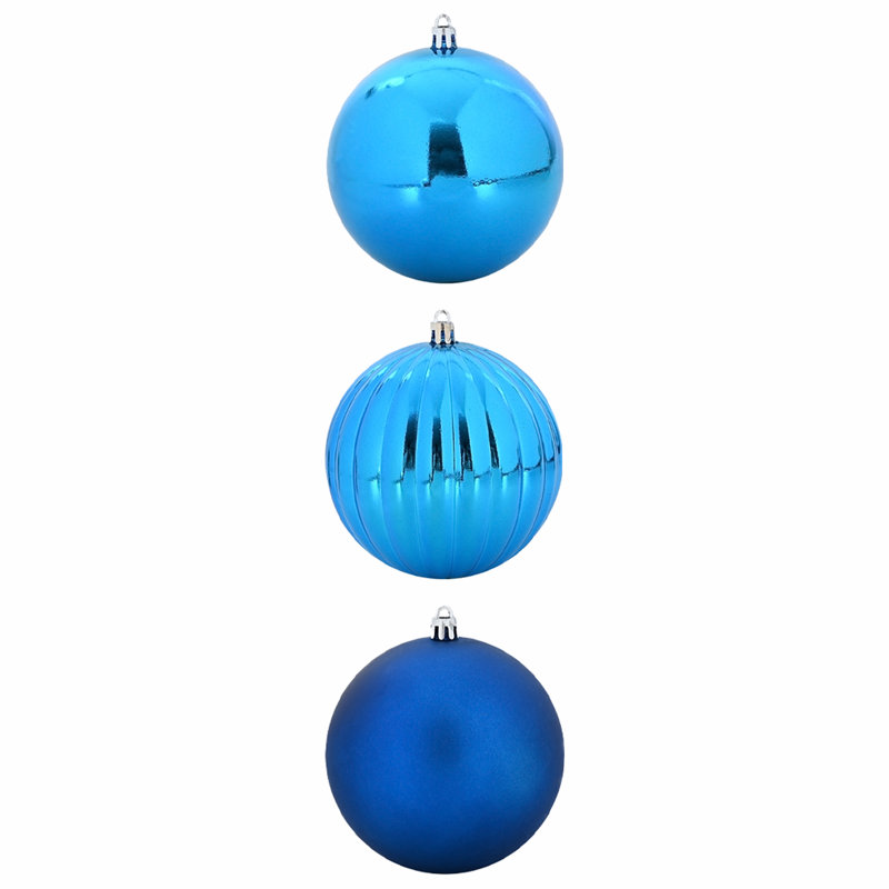 Christmas Bauble Set 3 pcs XXL, Blue
