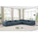 Canapé modulaire en similicuir 6 pièces Houswerth