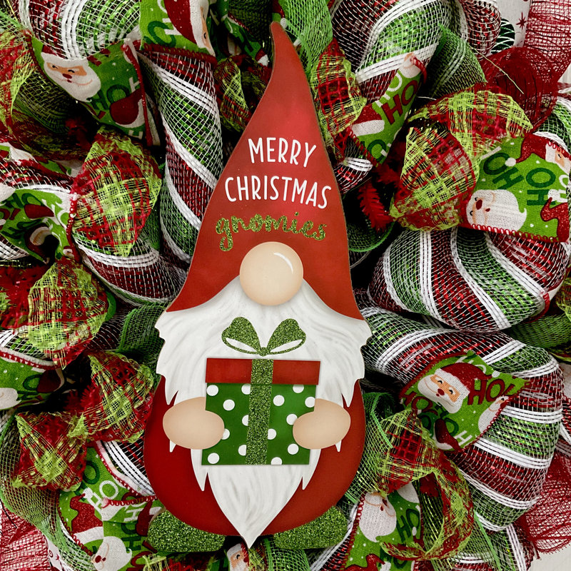Couronne de gnome de Noël