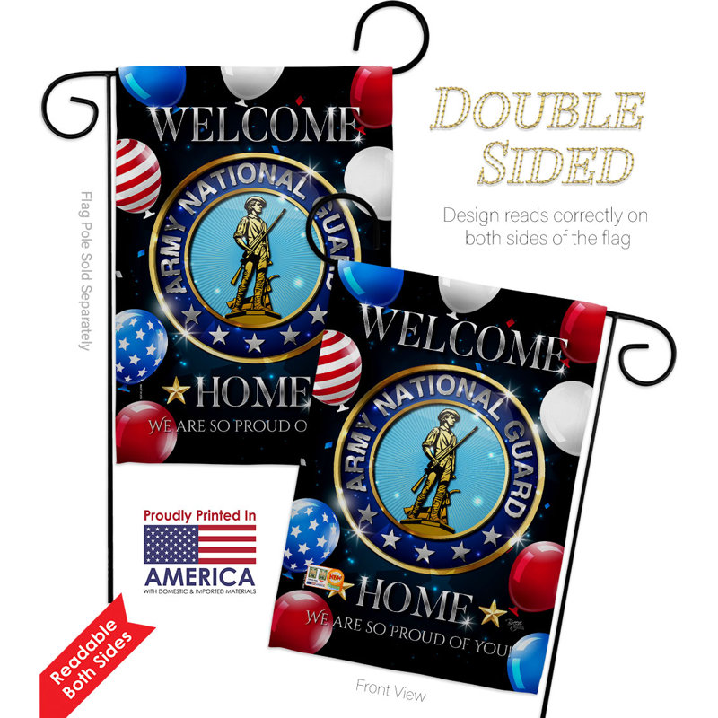 Double Sided 18.5'' H x 13'' W Polyester Garden Flag