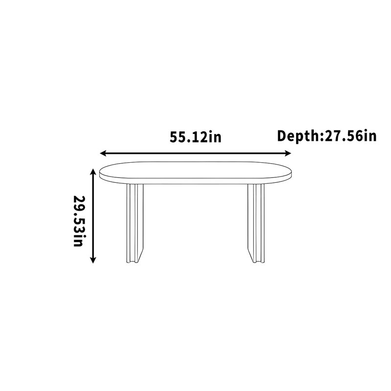 Bureau / bureau en bois massif pour un usage domestique, H 29,53 po x l 55,12 po x P 27,56 po, Noir