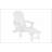All-Season Outdoor Lounge Chair With Adjustable Backrest, Hidden Ottoman, And Stainless Steel Accessories-319862308-319862304