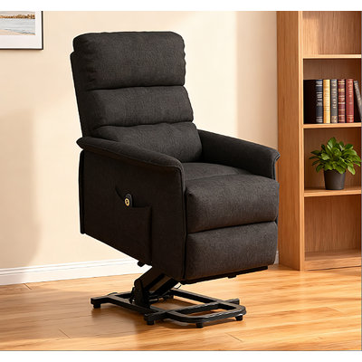 Fauteuil de massage Power Lift pour personnes âgées, massage 8 points et chauffage lombaire, inclinable jusqu'à 150 掳 avec repose-pieds, revêtement en velours