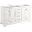 Quen 60" Freestanding Double Basin Vanity Set with Cabinet, Vanity Topss-511320462-511320463-511475603