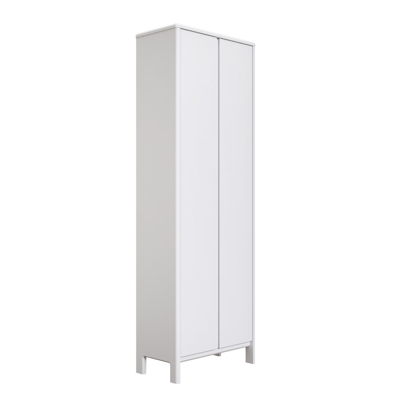 2 Door Wardrobe, White