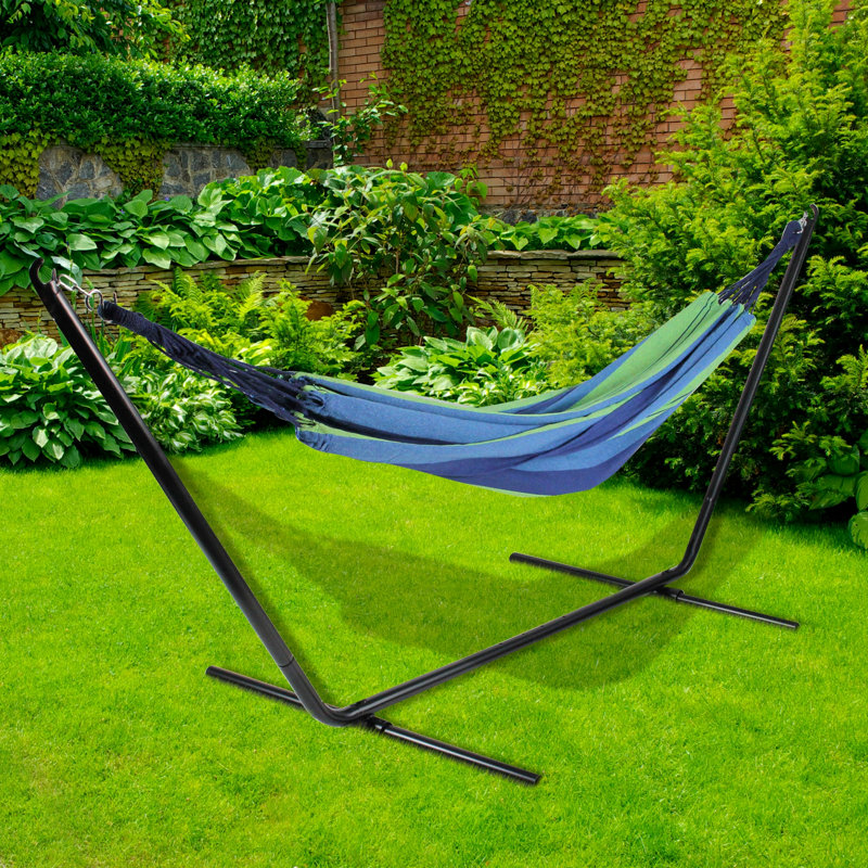 Hamac brésilien rayé double tissé, H 1 po x l 58 po x P 78 po, Rose / Mauve