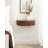 Kristie Half-circle Mango Solid Wood Floating Shelf with Drawer-854511534