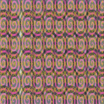 Tapis brun/noir à motifs