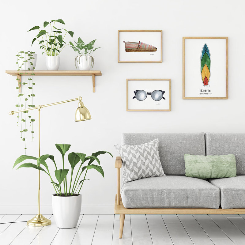 Objects Teahuppo Surf by César Ortiz Echagüe - Single Picture Frame Painting, 45cm H x 30cm W x 3cm D