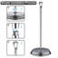 Porte-papier hygiénique avec support de papier hygiénique autoportant en métal antirouille pour salle de bain, porte-papier hygiénique (chrome poli)