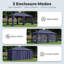 Pavillon de jardin en acier à toit double 10 pi x 20 pi Decksplore-133084682