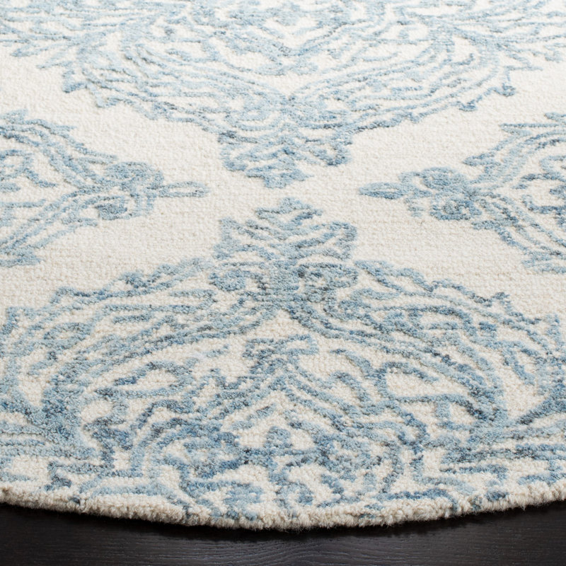Hewett Hand Tufted Wool Rug, Round 4'
