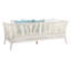Lit de jour de patio en teck avec coussin Farr