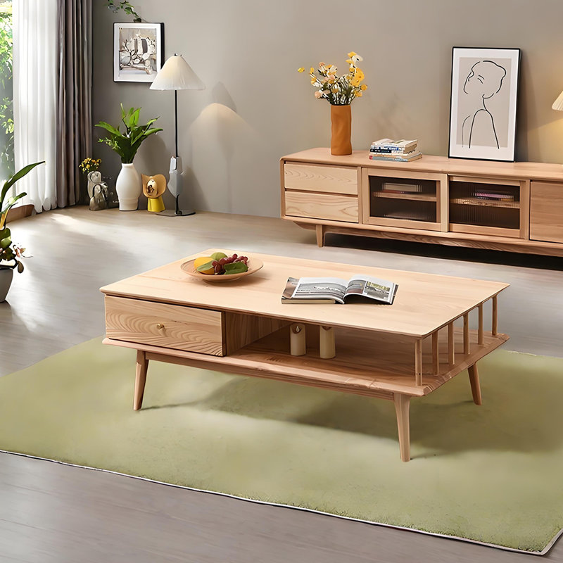 Nordic Ash Wood Coffee Table