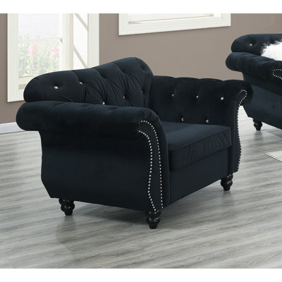 Fauteuil formel de luxe en velours 1pc