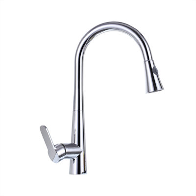 Topcraft Single-Handle Single-Hole Pull-Down Kitchen Faucet