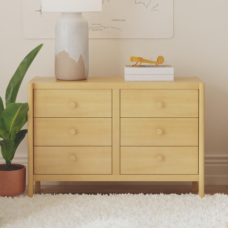 Birdie 6-Drawer Dresser, Honey