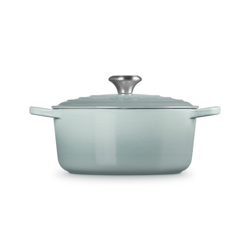 Le Creuset Cast Iron Round Casserole, 24cm / 4.2L, Sea Salt